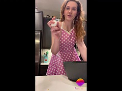 Shemale Cums in Cookie Dough