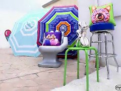 Αμερικάνος, Βυζαρού, Ηδ, Φυσικά βυζιά, Μουνί, Απογύμνωση, Ρουφώντας, Έφηβος