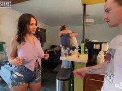 Big Titty Teen Melody Rims Two Guys At Once And Before They All Start Fucking! - Big dick