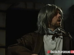 デカ尻, ブロンド, フェラチオ, ボンデージ, 巨乳な, 顔射, なめる, ピアス