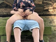 Amateur, Belle grosse femme bgf, Sucer une bite, Rondelette, De plein air, Public