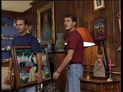 In den arsch, Tussi, Blondine, Spermaladung, Europäisch, Milf, Flotter dreier, Vintage