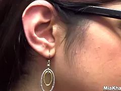 Arabisk, Stor rumpe, Store pupper, Brunette, Hd, Alene, Pupper