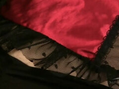 Brunett, Kvinna, Hårig, Hd, Underkläder, Solo, Stockings, Tatuering