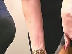 Amatéři, Velké kozy, Blondýna, Dildo, Ženský, Prstění, Tělocvična, Masturbace