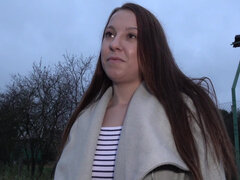 Tyłek, Brunetka, Autobus, Złapany, Pieniądze, Naturalne cycki, Cipka, Rosyjski