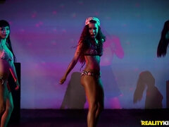 엉덩이, 발, 머리카락이 많은, 키스, 대단히, 조그마한, 피어싱, 쓰리섬