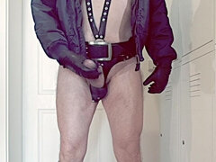 Amatør, Stor kukk, Homofil, Lær, Alene, Uniform