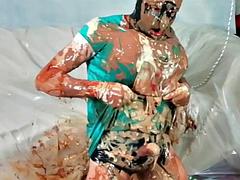Alison the dirty wet and messy nurse , sploshing