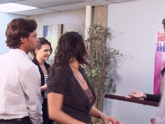 Office meeting turn into office orgy