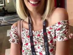 Grande cazzo, Bionda, Pompino, Schizzo di sborra, All'aperto, Pubblico, Figa, Magra