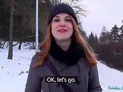 Amatőr, Ondó fröcskölés, Hd, Lóvé, Szabadban, Nézőpont, Nyilvános, Vöröshajú