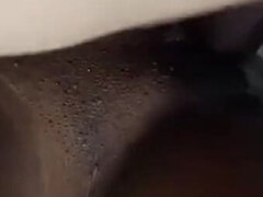 素人, 美人, 黒人, カップル, マッサージ, 熟年, 小柄