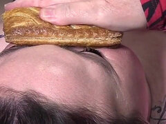 Jídlo, Skupina, Lesbické, Dospělé, Milf žcbp, Přírodní prsa, Tetování