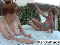 Lesbisk, Udendørs, Røvhåret, Mager, Teenager