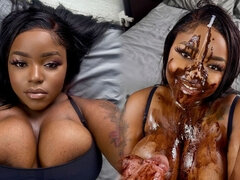 Afrikansk, Stor stjärt, Avsugning, Par, Sperma shot, Ansiktsbehandling, Pov, Tonåring