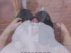 아시안, 크고 아름다운 여자, 큰 가슴, 유럽인, 독일인, 인도인, 마사지, 계모