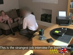 FakeAgentUK Stocking clad posh MILF willing to try it all on the casting