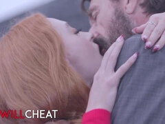 18, デカパイ, ブロンド, チン, バック, なめる, オマンコ, ティーン