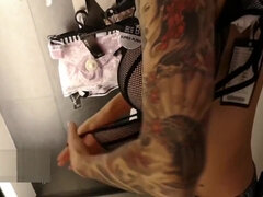 Amateur public sex in the fitting room shop in 4 k