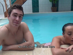 Hunt4k. cheap hoe does her best to linger at spa with her boyfriend