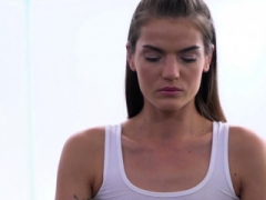 Fitness Rooms Coach Ricky genital cumshots tight pussy