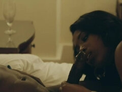 Iso kulli, Isot tissit, Spermashotti, Syväkurkku, Tumma, Naamallinen, Käsihoito, Hd