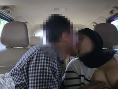 Arab, Asiatisk, Avsugning, Par, Sperma shot, Glasögon, Hd, Naturliga tuttar