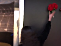 Kicking with Amber Summer on a date and getting a blowjob in the car POV