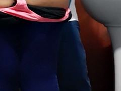 Anal sex in the bathroom recorded with a hidden cell phone camera