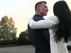 Anal, Beauté, Noire, Sucer une bite, Tir de sperme, Gorge profonde, Queue, Seins naturels