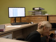 LOAN4K. Sex casting is performed in loan office by naughty agent