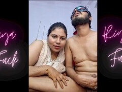 Hardcore action with a big cock and some hot fellatio from Desi Randi Biwi and Your Wife Riya