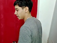 69 negenenzestig, Enthousiasteling, Pijpbeurt, Bruinharig, Sperma shot, Latijnse vrouw, Spaans, Tiener