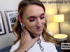 Victoria Gracen gets her tight pussy drilled hard and rough by Bryan Gzzling