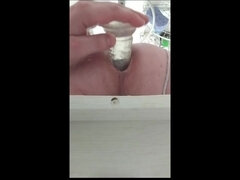 Anal, Badeværelse, Stor røv, Dildo, Hjemmelavet, Lingerie, Onani, Strømper