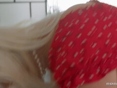 Blonde, Sucer une bite, Gorge profonde, Queue, Léchez, Chatte, Chevaucher