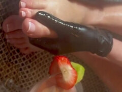 Femelle, Fétiche des pieds, Masturbation, Solo