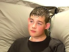 Cute British amateur Shaun lubes up his cock to jerk off