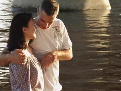 Anal, Brunette, Bakfra, Ansiktssperm, Fingring, Hd, Kyssing, Tattovering