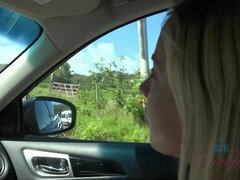 You see a lot of stuff on the road to Hana-including Haley sucking yo