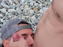 Amatoriale, Spiaggia, Grande cazzo, Pompino, Gay, Fatto in casa, All'aperto