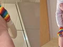 Amatéři, Velké kozy, Stříkání spermatu, Masturbace, Dospělé, Sólo