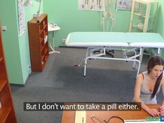 Amatør, Par, Doktor, Slikning, Sygeplejerske, Kontor, Bryster, Uniform