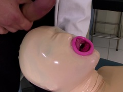 Kont, Pijpbeurt, Brits, Sperma in mond, Vingeren, Latex, Kut duiken, Tieten likken