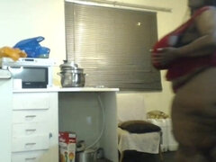 Fat Ass Ebony Bouncing Big Boobs and Masturbating