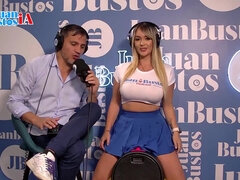 Fed, Kæmpe stor, Latinsk, Onani, Fisse, Nederdel, Bryster, Våd