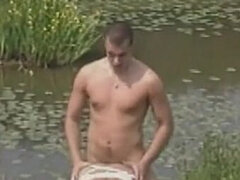 Blondína, Kuřba, Striekanie semena, Vonku, Švédska rojka