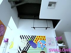 Boquete, Jato de porra, Grupo, Hardcore, Hd, Adolescente, Sexo grupal a três, Tetas