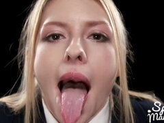 Bionda, Pompino, Venire in bocca